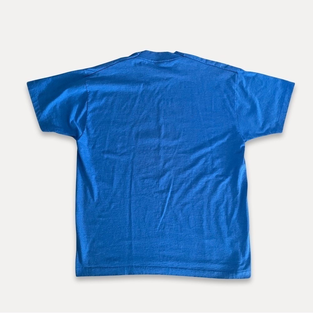 Vintage 93’ 40 Mile Country Chicken Alaska Single-Stitch Graphic T-Shirt Blue XL - Picture 2 of 6
